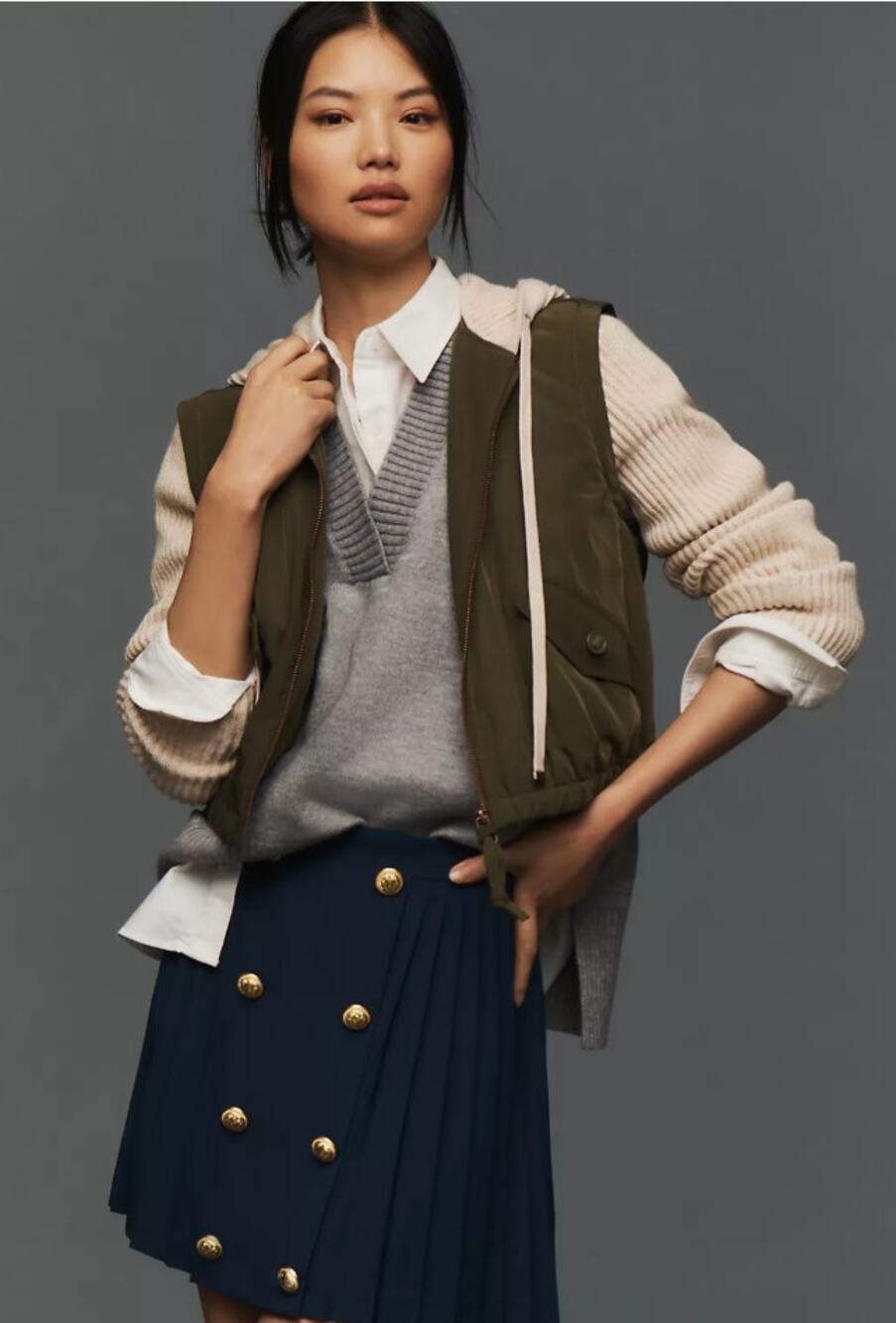 Anthropologie Pilcro Utility Sweater Jacket XS